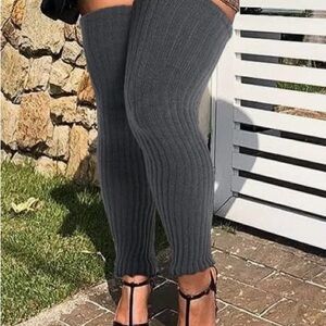 NWT Gray Leg warmers One Size